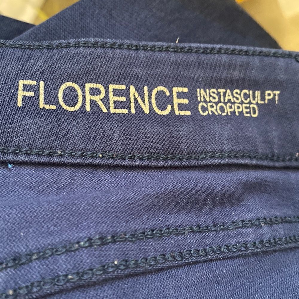 DL 1961 Jeans Size 29 Florence Mirabel Cropped with White Accents - Picture 12 of 13